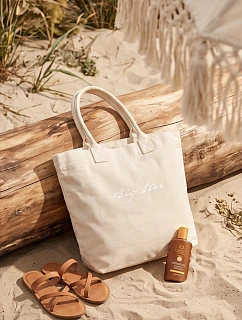 Textová Taška Shopper Big Star RR574237 Světle Béžová