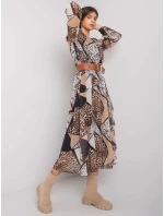 Šaty LC SK 22K 3038.78P černá a béžová