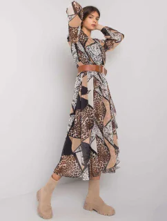 Šaty LC SK 22K 3038.78P černá a béžová