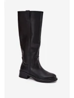 Dámské oficírky na nízkém podpatku Averna – černé