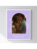 Personalizovaný magický fotoobraz v rámu - 40x50 - květinové orámování