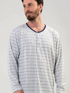 Pánská noční košile s dlouhým rukávem Filip