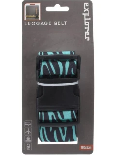 180x5CM PROWORLD ZEBRA MODRÝ UNIVERZÁLNÍ PÁS BEZPEČNOSTNÍHO KABELU