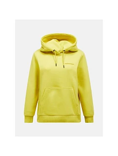 Dámská mikina PEAK PERFORMANCE W Original Small Logo Hood, žlutá, pánská