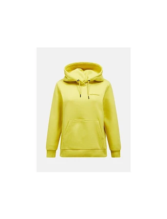 Dámská mikina PEAK PERFORMANCE W Original Small Logo Hood, žlutá, pánská Dámská mikina PEAK PERFORMANCE W Original Small Logo Hood, žlutá, pánská