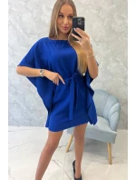 Nadměrné chrpově modré netopýří šaty