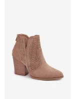 Boty na podpatku model 218727 Step in style Boty na podpatku model 218727 Step in style