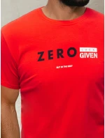 Pánské tričko s potiskem červené FashionStreet RX4742