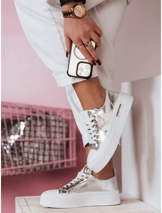 Dámské tenisky na platformě TRENDIS silver FashionStreet ZY0679