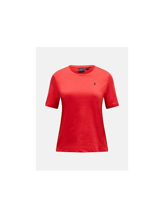 Tričko PEAK PERFORMANCE Explore Graphic Tee Women, červené Tričko PEAK PERFORMANCE Explore Graphic Tee Women, červené