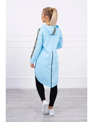 Mikina se zipem na zádech modrá Mikina se zipem na zádech modrá