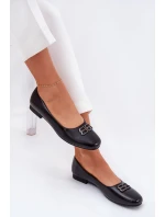 Elegantní Dámské Baletky S Ozdobou Vinceza 62206 Černé