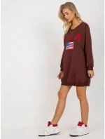 Mikina VI BL 3192.23P tmavě hnědá