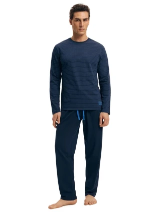 Pánské pyžamo 43455 New blue - HENDERSON