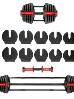 HMS SGR40 PRO SET Nastavitelná sada činek 2v1 43,5 kg