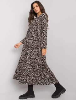 Šaty D73771M30225A1EN černá béžová