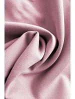 217-9 NEVA Trapézové šaty s rozšířenými rukávy - pudrově růžové se třpytkami 217-9 NEVA Trapézové šaty s rozšířenými rukávy - pudrově růžové se třpytkami