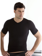 Pánské triko bezešvé T-shirt V mezza manica Intimidea Barva: