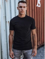 Pánské tričko s potiskem černé FashionStreet RX5576