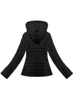 Černá dámská bunda z různých spojených materiálů J Style (16M9225-392)