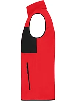 Daiber JN 1310 Pánská fleecová vesta 02.1310 red/black