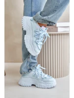 Dámské tenisky na masivní podrážce modré Nevela