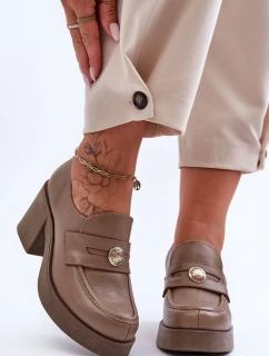 Polobotky na podpatku model 183950 Step in style