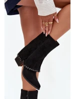 Kozačky na podpatku  model 218489 Step in style