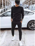 Pánská zateplená tepláková souprava černá FashionStreet AX0606