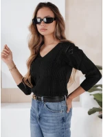 DARIA dámský svetr černý FashionStreet MY1722