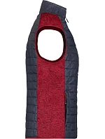 Daiber JN 739 Dámská pletená hybridní vesta 02.0739 red melange/anthracite melange Daiber JN 739 Dámská pletená hybridní vesta 02.0739 red melange/anthracite melange