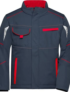 Daiber JN 853 Pracovní zimní softshellová bunda - Color 02.0853 carbon/red