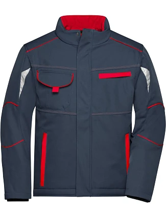 Daiber JN 853 Pracovní zimní softshellová bunda - Color 02.0853 carbon/red Daiber JN 853 Pracovní zimní softshellová bunda - Color 02.0853 carbon/red