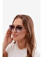 Bezrámečkové sluneční brýle typu cat eye s UV filtrem 400 modré
