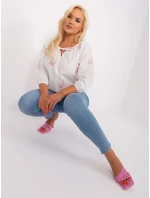 Halenka LK BZ 509324 1.81P bílá a růžová Halenka LK BZ 509324 1.81P bílá a růžová