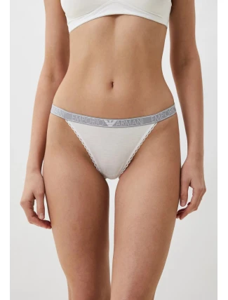 Dámské tanga 164282 4R221 00010 bílé - Emporio Armani Dámské tanga 164282 4R221 00010 bílé - Emporio Armani