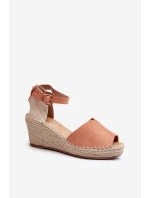 Pohodlné dámské sandály na klínu Světle růžová Dellia Pohodlné dámské sandály na klínu Světle růžová Dellia