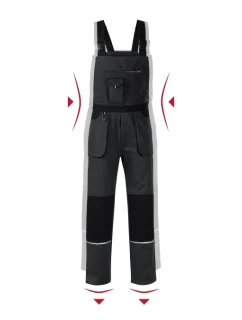Woody pracovní kalhoty s laclem pánské ebony gray