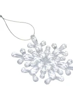 Závěsná dekorace sněhové vločky 12x12 CM MODEL 4 Závěsná dekorace sněhové vločky 12x12 CM MODEL 4