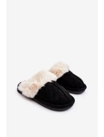 Dětské Pantofle S Kožešinou Černé Befana Dětské Pantofle S Kožešinou Černé Befana