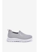 Dámské Textilní Tenisky Šedé Adiora
