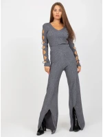 Kalhoty VI SP 20271.97 tmavě šedá Kalhoty VI SP 20271.97 tmavě šedá