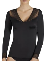 Dámské tričko s dlouhým rukávem 19149 černá - Ysabel Mora Dámské tričko s dlouhým rukávem 19149 černá - Ysabel Mora