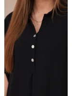 Halenka s prodlouženým zadním dílem 27975 černá - Kesi