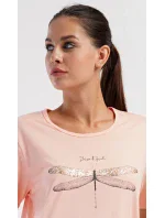 Dámské domácí šaty s krátkým rukávem Vážka Dámské domácí šaty s krátkým rukávem Vážka