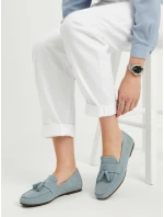 Dámské semišové mokasíny modré FashionStreet ZY1363