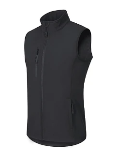 Trail softshellová vesta pánská ebony gray