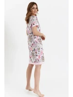 Dámské domácí šaty 476 bílo-růžové - Cana Dámské domácí šaty 476 bílo-růžové - Cana