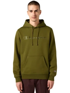 Pánská mikina Champion s kapucí olivová 220271 GS585 pánské