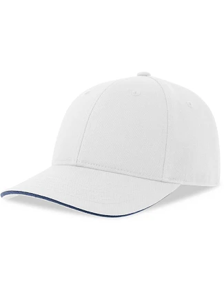 Atlantis Headwear Liberty Sandwich-S 6 panelová baseballová kšiltovka 33.0251 white/navy